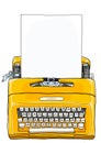 Yellow Typewriter Portable Manual typewriter