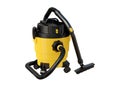Yellow vacuum cleaner isolated on white background Royalty Free Stock Photo