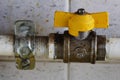 Yellow valve.