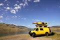 Yellow Van Royalty Free Stock Photo