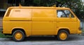 Yellow van Royalty Free Stock Photo