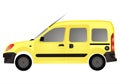 Yellow van autovehicle (car)