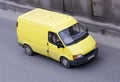 Yellow van car truck (lorry)