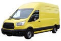 Yellow van. Royalty Free Stock Photo