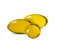 Yellow vector 3d pills Royalty Free Stock Photo