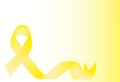 Yellow Vector Ribbon Design