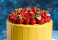 Yellow Velvet Mousse Cake