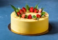 Yellow Velvet Mousse Cake