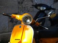 Yellow vespa