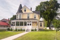 Yellow victorian home north conway new hampshire