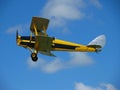 Yellow Vintage Aircraft Royalty Free Stock Photo