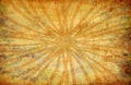 Yellow vintage grunge background with sun rays Royalty Free Stock Photo