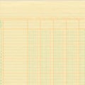 Yellow vintage ledger or graph paper