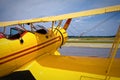 Yellow vintage plane