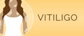Yellow Vitiligo Skin Illustration Background