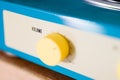 Yellow volume button. Royalty Free Stock Photo