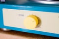 Yellow volume button. Royalty Free Stock Photo