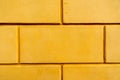 Yellow wall of large old brick Royalty Free Stock Photo