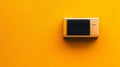 Yellow Wall Minimalist Air Conditioner, HVAC System, Cooling Royalty Free Stock Photo