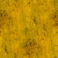 Yellow wall stains plaster cracks paint seamless Royalty Free Stock Photo