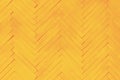 Yellow wall textured background with painted wooden boards arranged in herring bone pattern Royalty Free Stock Photo