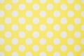 Yellow wall and White Polka Dots Royalty Free Stock Photo