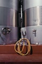 Yellow wash hose and stainless steel tanks
