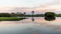 Yellow Water is a floodplain region in Kakadu Park Royalty Free Stock Photo