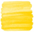 Yellow watercolor background with uneven edges