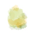 yellow watercolor paint stroke background vector illustration Royalty Free Stock Photo