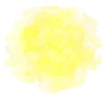 Yellow watercolor vector texture on a white background