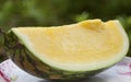 Yellow watermelon fruit Royalty Free Stock Photo