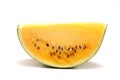 Yellow watremelon isolated on a white background.