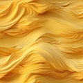 Yellow wavy fabric with silk yarn texture (tiled) Royalty Free Stock Photo