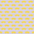 Yellow Whiskers Mustache Seamless Background