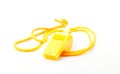 Yellow whistle Royalty Free Stock Photo