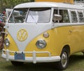 Yellow & White 1966 VW Camper Front Side view