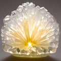 Yellow and White Crystal Quartz (AI generated digital art)