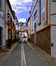 Decorative white and yellow homes