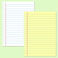 Yellow and white lined paper vector Royalty Free Stock Photo