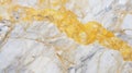 Yellow white marbled rock texture. Bright granite background for design. Rough cracked mountain surface created with Generative AI Royalty Free Stock Photo