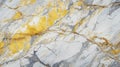 Yellow white marbled rock texture. Bright granite background for design. Rough cracked mountain surface created with Generative AI Royalty Free Stock Photo