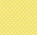 Yellow with white polka dots Royalty Free Stock Photo