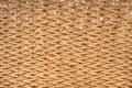 Yellow wicker basket texture. Traditional handcraft weave. Wicker repeating texture. Bamboo pattern Royalty Free Stock Photo