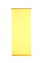 Yellow window roller blind isolated on white Royalty Free Stock Photo