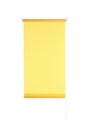 Yellow window roller blind isolated on white Royalty Free Stock Photo