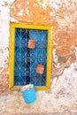 Yellow Window in Tunis Royalty Free Stock Photo