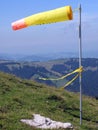 Yellow windsock Royalty Free Stock Photo