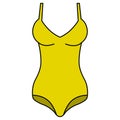 Yellow Woman Swimsuit