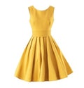 Yellow women dress